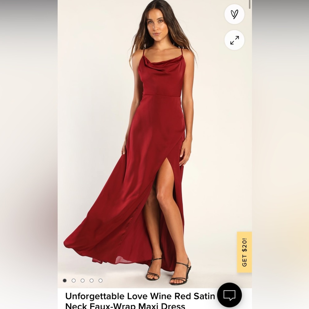 Lulus satin gown